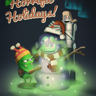 Zombie Christmas wallpaper