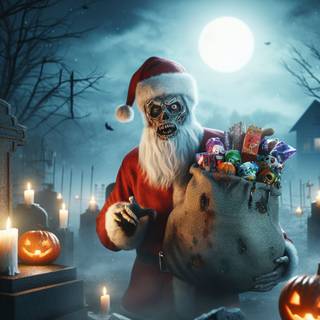 Zombie Christmas wallpaper