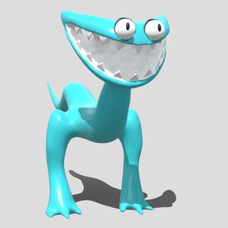 Cyan Rainbow Friends wallpaper