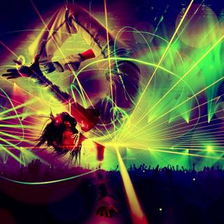 Rave music desktop wallpaper