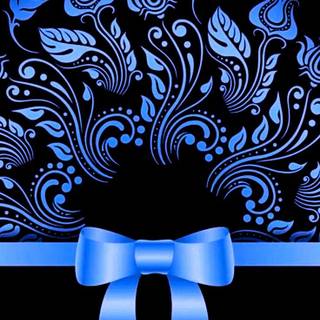 Blue ribbon wallpaper