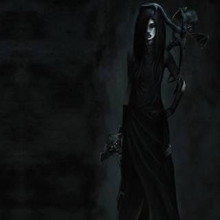 Black witch wallpaper
