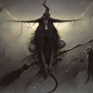 Black witch wallpaper