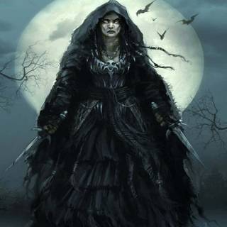Black witch wallpaper