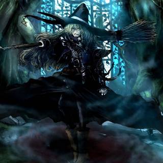 Black witch wallpaper