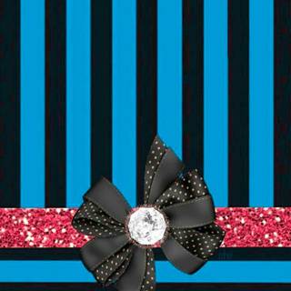 Blue ribbon wallpaper