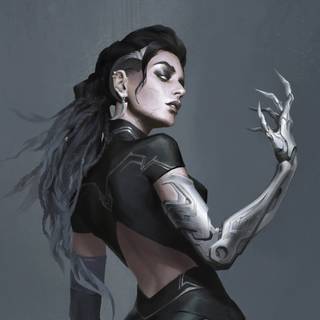 Black witch wallpaper