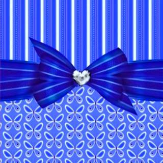 Blue ribbon wallpaper