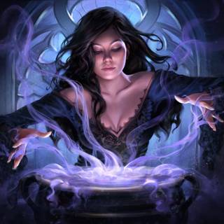 Black witch wallpaper