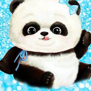 Blue ribbon wallpaper