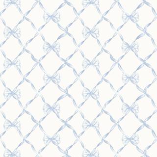 Blue ribbon wallpaper
