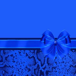 Blue ribbon wallpaper