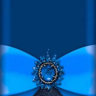 Blue ribbon wallpaper
