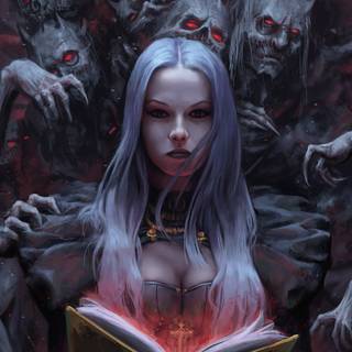 Black witch wallpaper