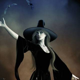 Black witch wallpaper
