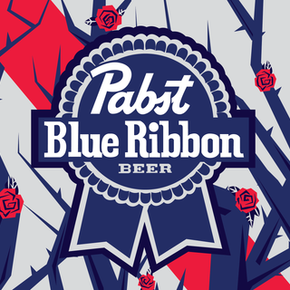 Blue ribbon wallpaper