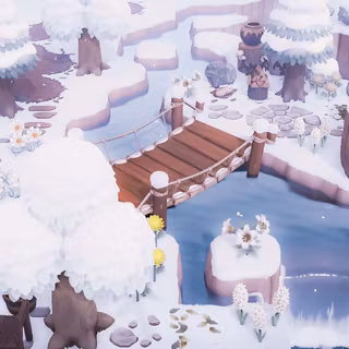 Animal Crossing winter wallpaper