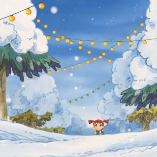 Animal Crossing winter wallpaper