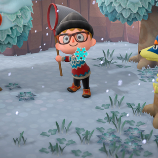 Animal Crossing winter wallpaper