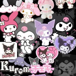 Kuromi collage wallpaper