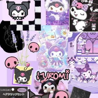 Kuromi collage wallpaper