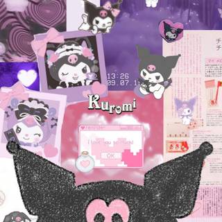 Kuromi collage wallpaper