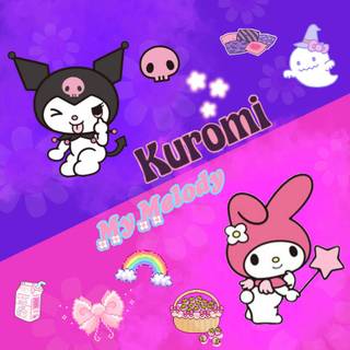 Kuromi collage wallpaper