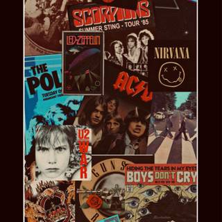 Vintage band wallpaper