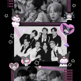 Kuromi collage wallpaper