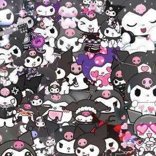 Kuromi collage wallpaper