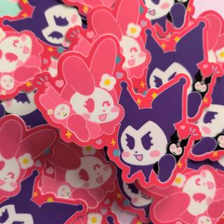 Kuromi collage wallpaper