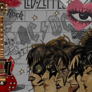 Vintage band wallpaper