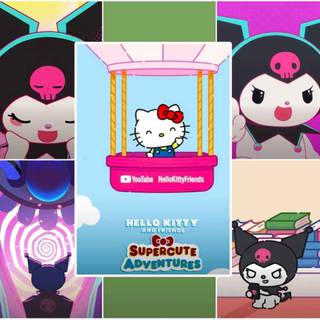 Kuromi collage wallpaper