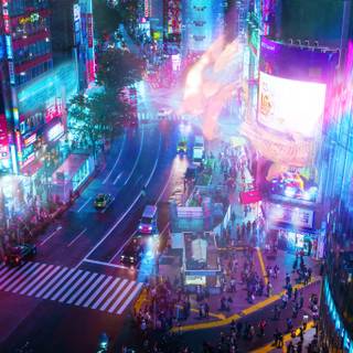 Cyber Tokyo wallpaper