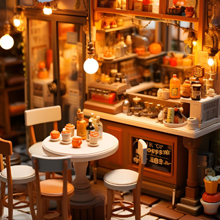 Lofi cafe phone wallpaper