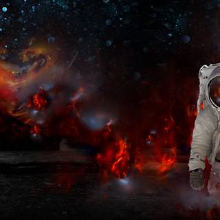 Moon astronaut wallpaper