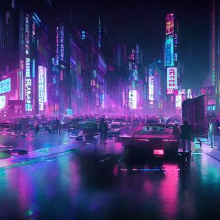 Cyber Tokyo wallpaper