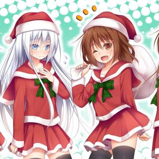 Anime holiday wallpaper