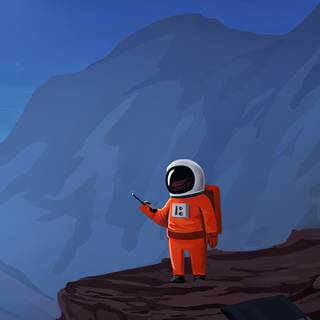 Moon astronaut wallpaper