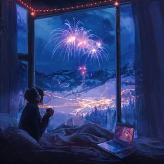 Lofi girl desktop wallpaper