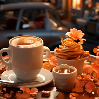 Lofi cafe phone wallpaper