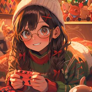 Anime holiday wallpaper