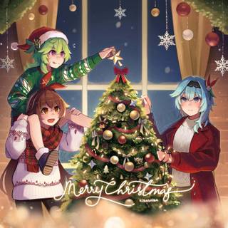 Anime holiday wallpaper