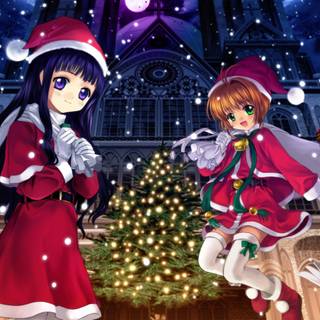 Anime holiday wallpaper