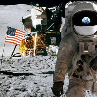 Moon astronaut wallpaper