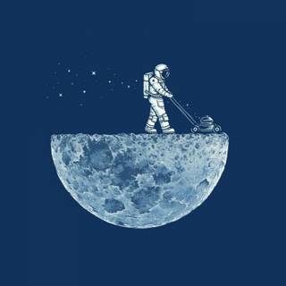 Moon astronaut wallpaper