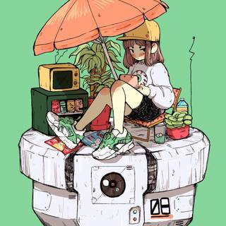 Anime holiday wallpaper