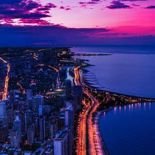 City night sky wallpaper