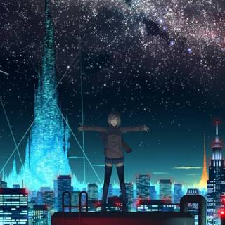 City night sky wallpaper