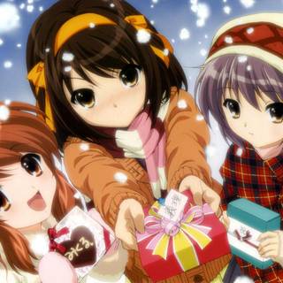 Anime holiday wallpaper